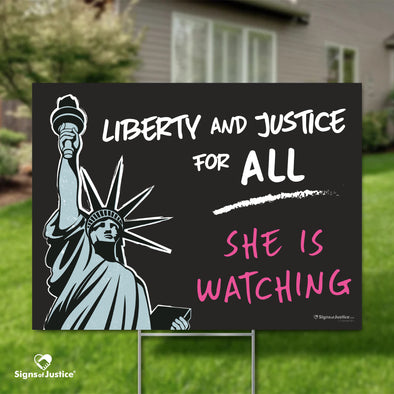 Lady Liberty Yard Sign