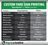 Custom 2-Sided Easy Express Yard Signs