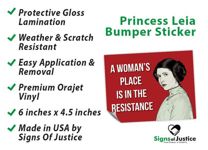 Princess Leia Bumper Stickers