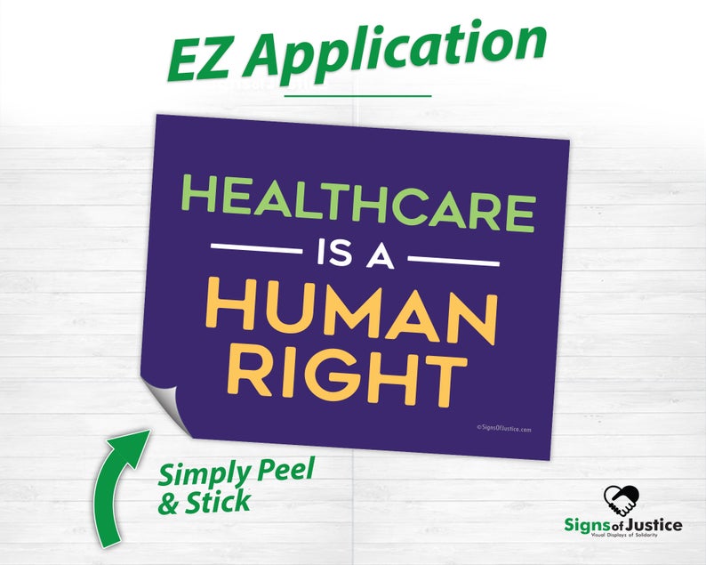 Healthcare Is A Human Right Bumper Stickers