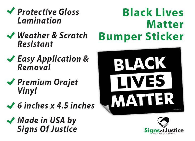 Black Lives Matter Bumper Stickers