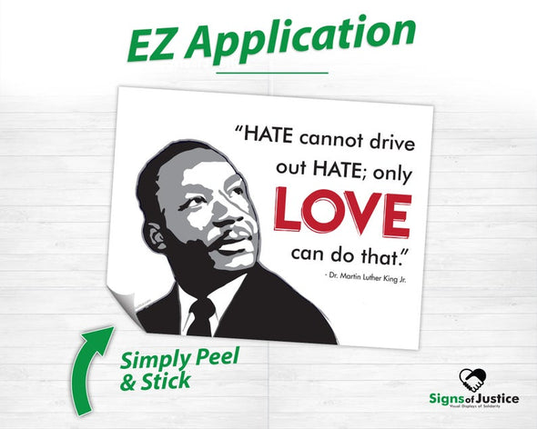 MLK Love Bumper Stickers
