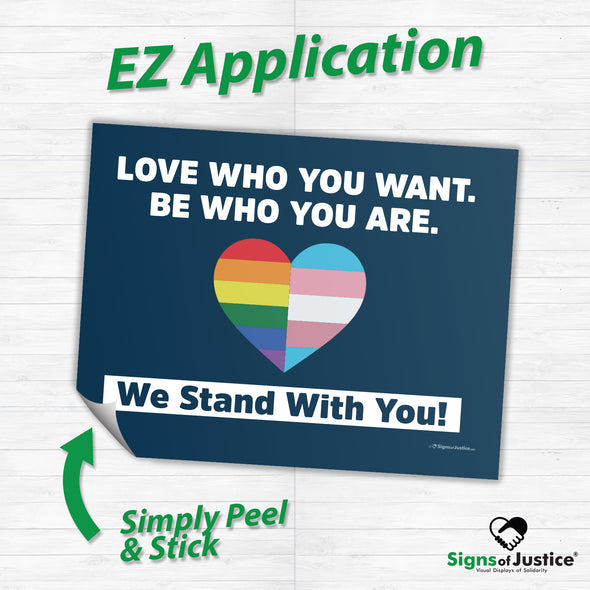 Love Who You Want Bumper Sticker