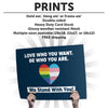 Love Who You Want Cardstock Print