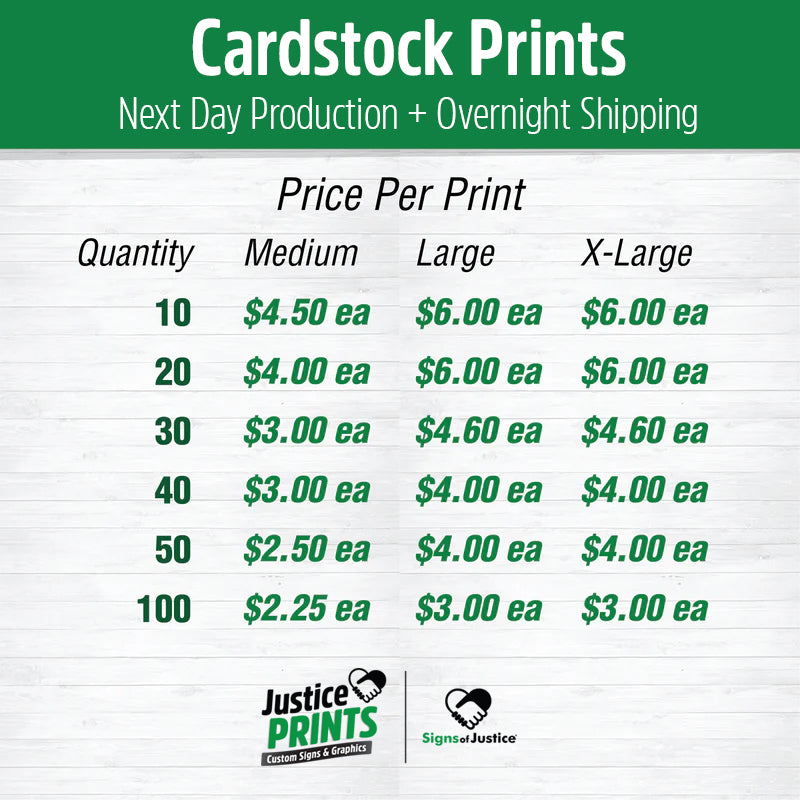 Cardstock Prints