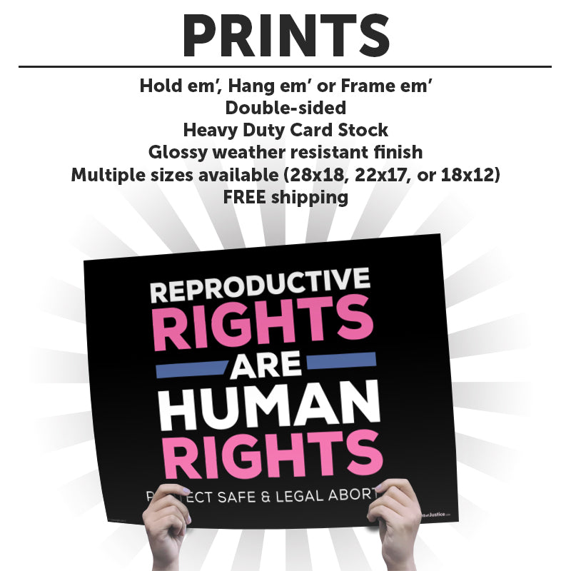"Reproductive Rights" Art Print or Protest Sign Pack