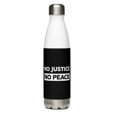 No Justice, No Peace Water Bottle