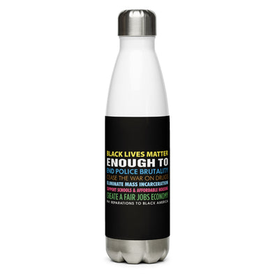 Black Lives Matter Enough To Water Bottle