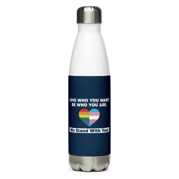 Love Who You Want Water Bottle