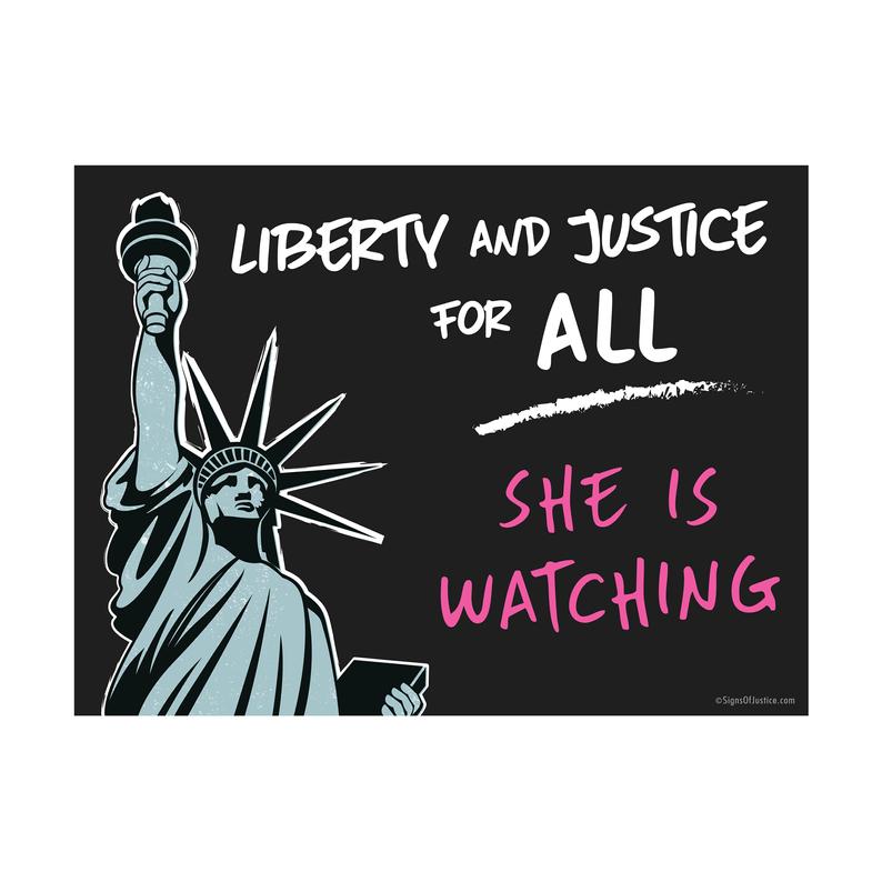 Lady Liberty Vinyl Banner