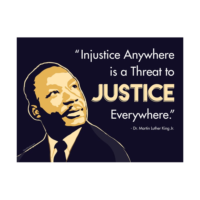 "Martin Luther King Justice" Vinyl Banner