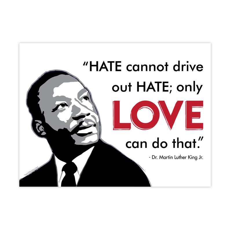 "Martin Luther King Love" Vinyl Banner