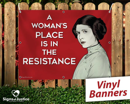 Princess Leia Vinyl Banner