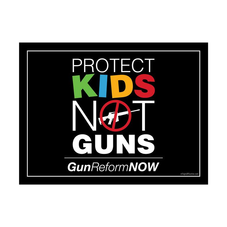 "Protect Kids Not Guns" Vinyl Banner