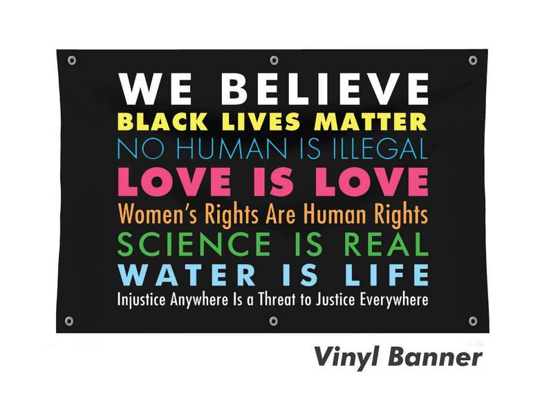 "We Believe" Vinyl Banner